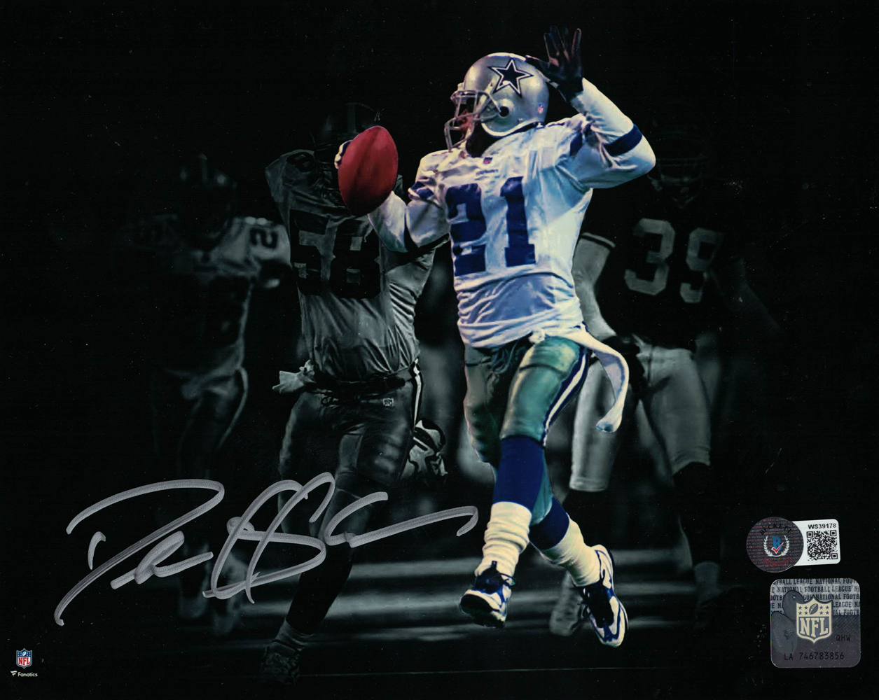 Deion Sanders Autographed/Signed Dallas Cowboys 8x10 Photo Beckett