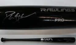 Deion Sanders Autographed/Signed Atlanta Braves Rawlings Black Bat BAS 25971