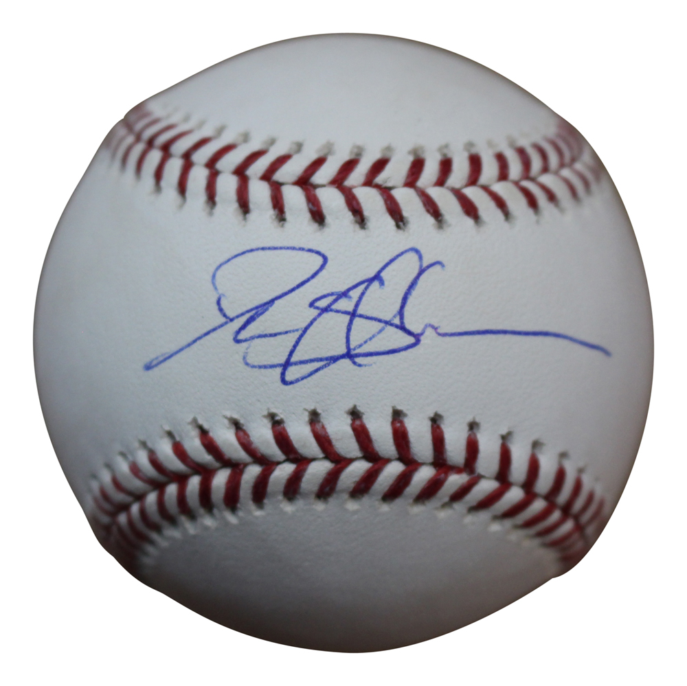 Deion Sanders Autographed/Signed Atlanta Braves OML Baseball BAS 25972