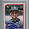 Deion Sanders Signed New York Yankees 1989 Topps Traded Rookie Card BAS 25076