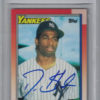 Deion Sanders Autographed New York Yankees 1990 Topps Trading Card BAS 25368