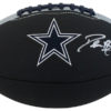 Deion Sanders Autographed/Signed Dallas Cowboys Black Logo Football BAS 25734