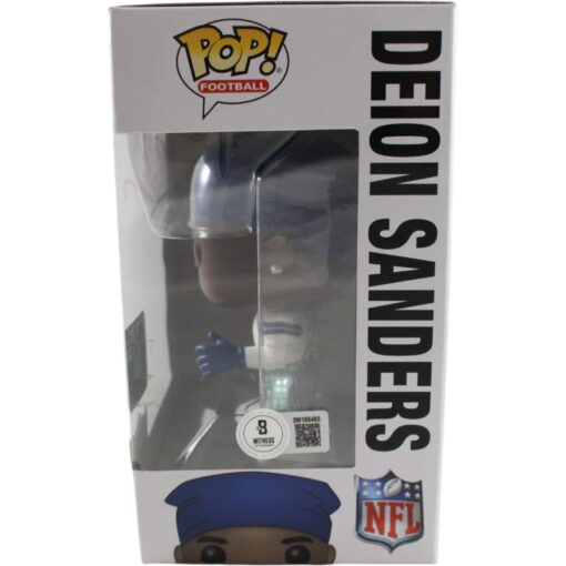 Deion Sanders Autographed Dallas Cowboys Funk Pop! #92 Beckett Witness 51743