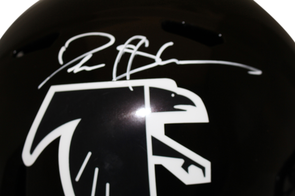 Deion Sanders Autographed Atlanta Falcons F/S 90-02 TB Speed Helmet BAS