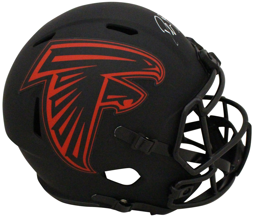 Deion Sanders Autographed/Signed Atlanta Falcons F/S Eclipse Helmet BAS