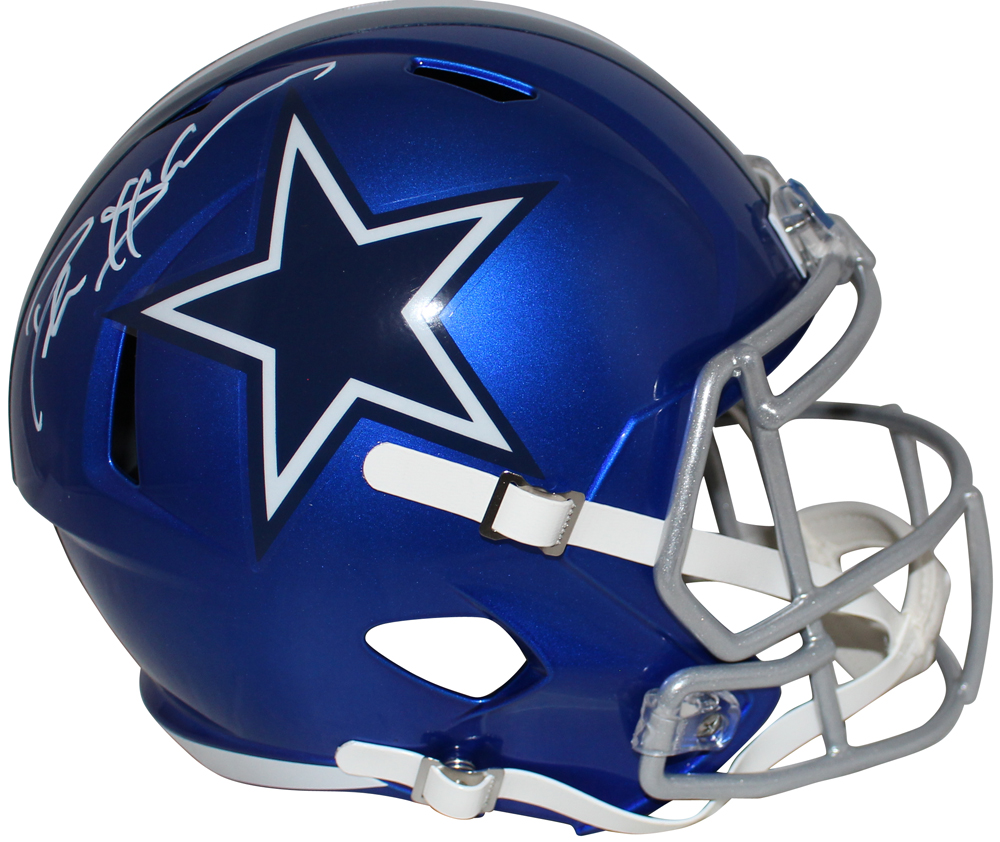 Deion Sanders Autographed/Signed Dallas Cowboys F/S Flash Helmet BAS
