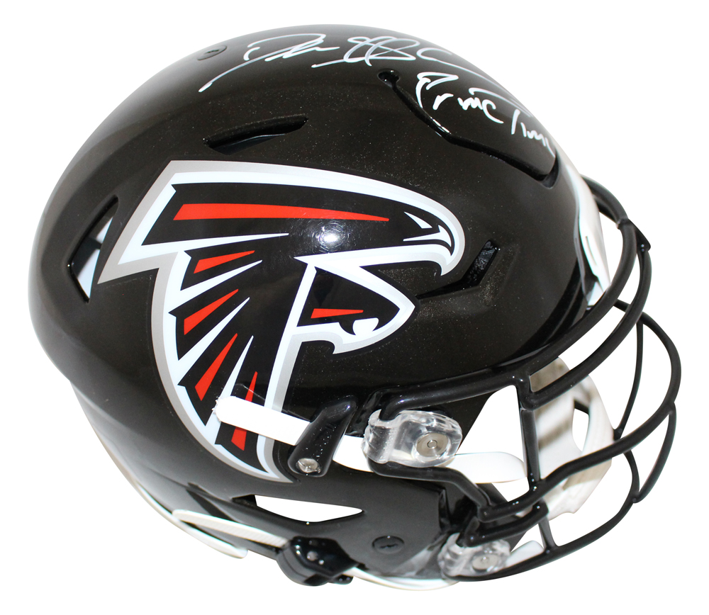 Deion Sanders Autographed Atlanta Falcons Authentic Speed Flex Helmet BAS 27432
