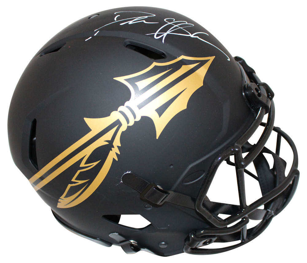 Deion Sanders Signed Florida State Seminoles Authentic Eclipse Helmet BAS 27429