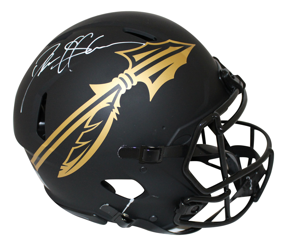 Deion Sanders Signed Florida State Seminoles Authentic Eclipse Helmet BAS 27430
