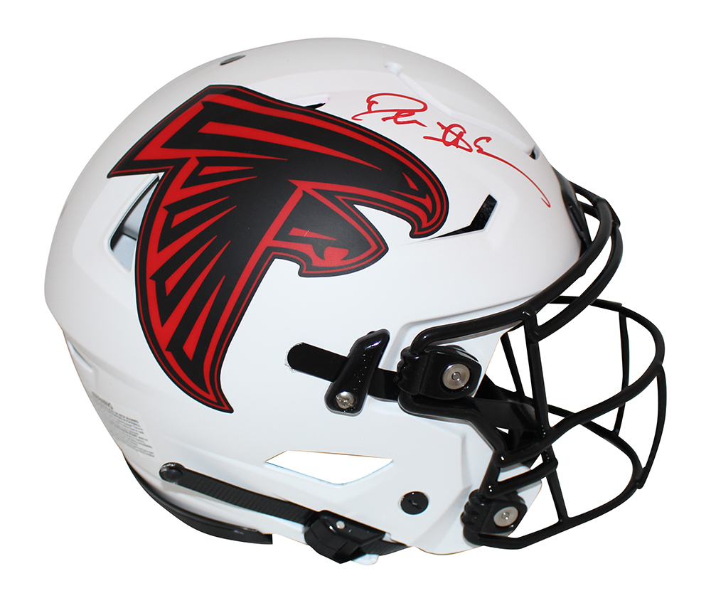 Deion Sanders Signed Atlanta Falcons Authentic Lunar Speed Flex Helmet BAS 32089