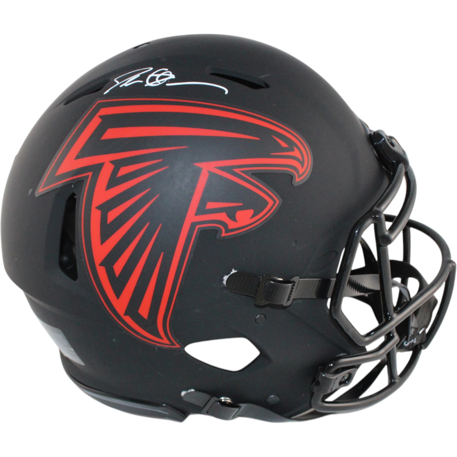 Deion Sanders Autographed Atlanta Falcons Pro Eclipse Helmet Beckett Witness 51728