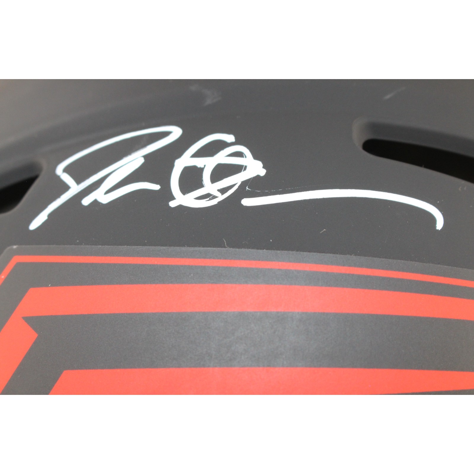Deion Sanders Autographed Atlanta Falcons Pro Eclipse Helmet Beckett Witness 51728 2 Deion Sanders Autographed Atlanta Falcons Pro Eclipse Helmet Beckett Witness 51728