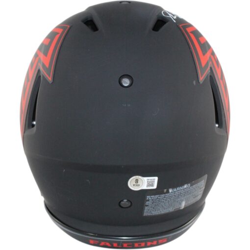 Deion Sanders Autographed Atlanta Falcons Pro Eclipse Helmet Beckett Witness 51728