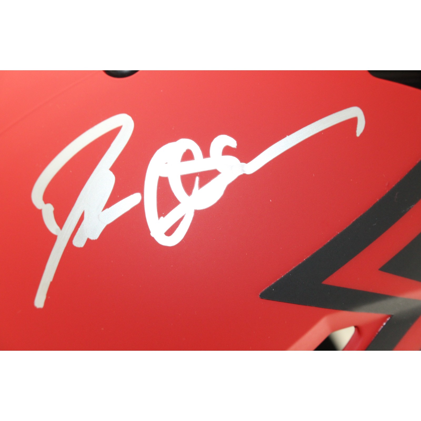 Deion Sanders Autographed Atlanta Falcons Pro Rave Helmet Beckett Witness 51720 2 Deion Sanders Autographed Atlanta Falcons Pro Rave Helmet Beckett Witness 51720