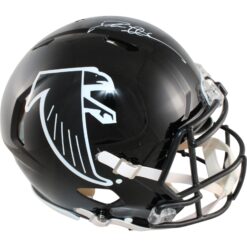 Deion Sanders Autographed Atlanta Falcons Pro TB Helmet Beckett Witness 51726