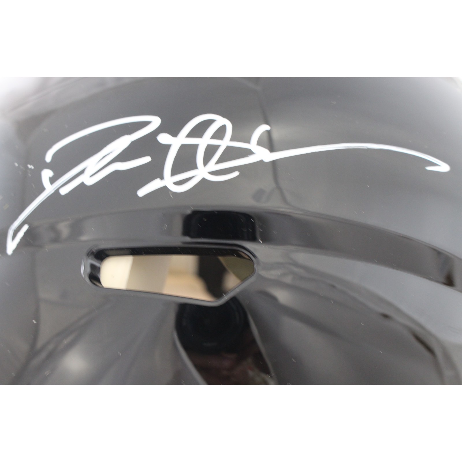 Deion Sanders Autographed Atlanta Falcons Pro TB Helmet Beckett Witness 51726