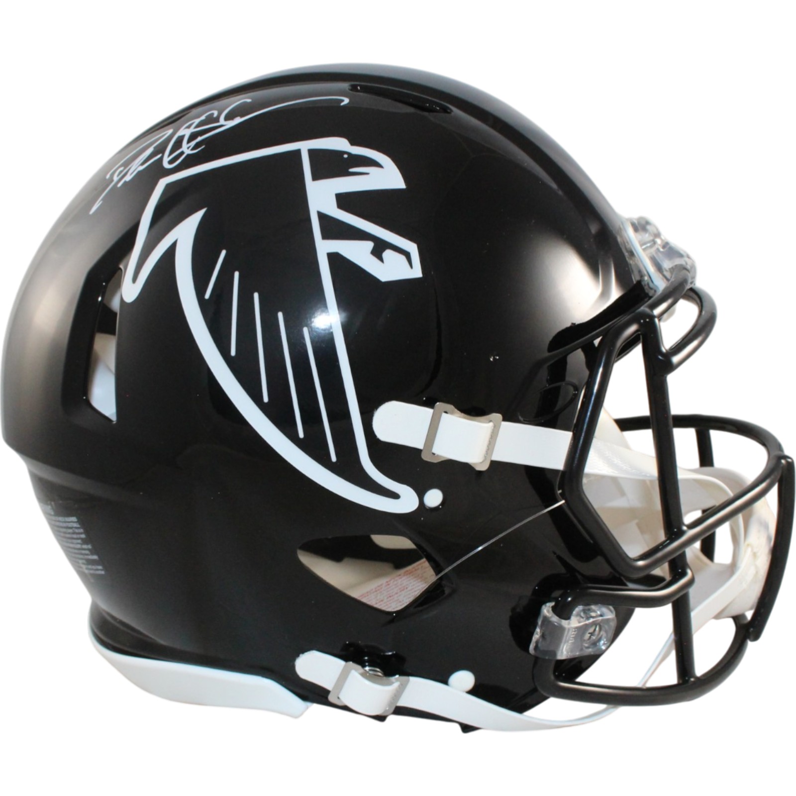 Deion Sanders Autographed Atlanta Falcons Authentic TB Helmet Beckett WIT 55255