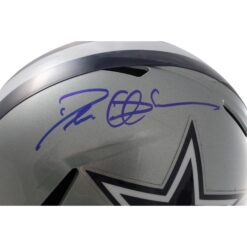 Deion Sanders Autographed Dallas Cowboys F/S Helmet Beckett Witness 55192
