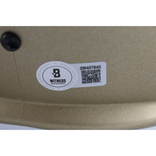 Deion Sanders Autographed Colorado Buffaloes F/S Gold Helmet Beckett 49653