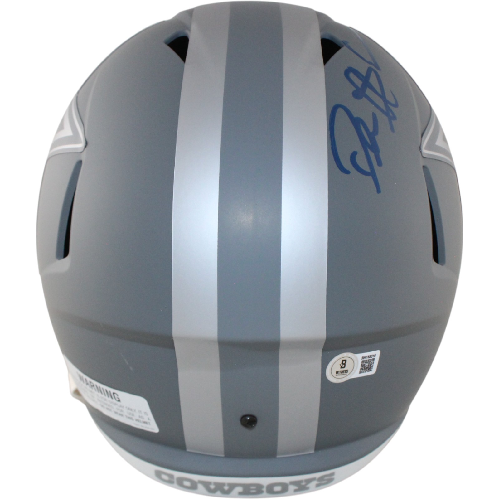 Deion Sanders Autographed Dallas Cowboys F/S Slate Helmet Beckett Witness 51747 3 Deion Sanders Autographed Dallas Cowboys F/S Slate Helmet Beckett Witness 51747