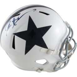 Deion Sanders Autographed Dallas Cowboys F/S TB Helmet Beckett Witness 51749