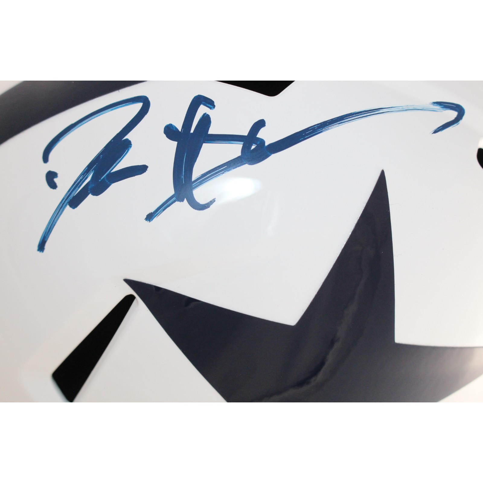 Deion Sanders Autographed Dallas Cowboys F/S TB Helmet Beckett Witness 51749