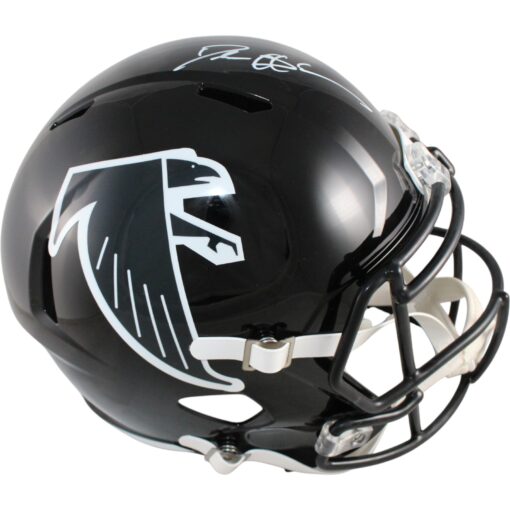 Deion Sanders Autographed Atlanta Falcons F/S TB Helmet Beckett Witness 51730