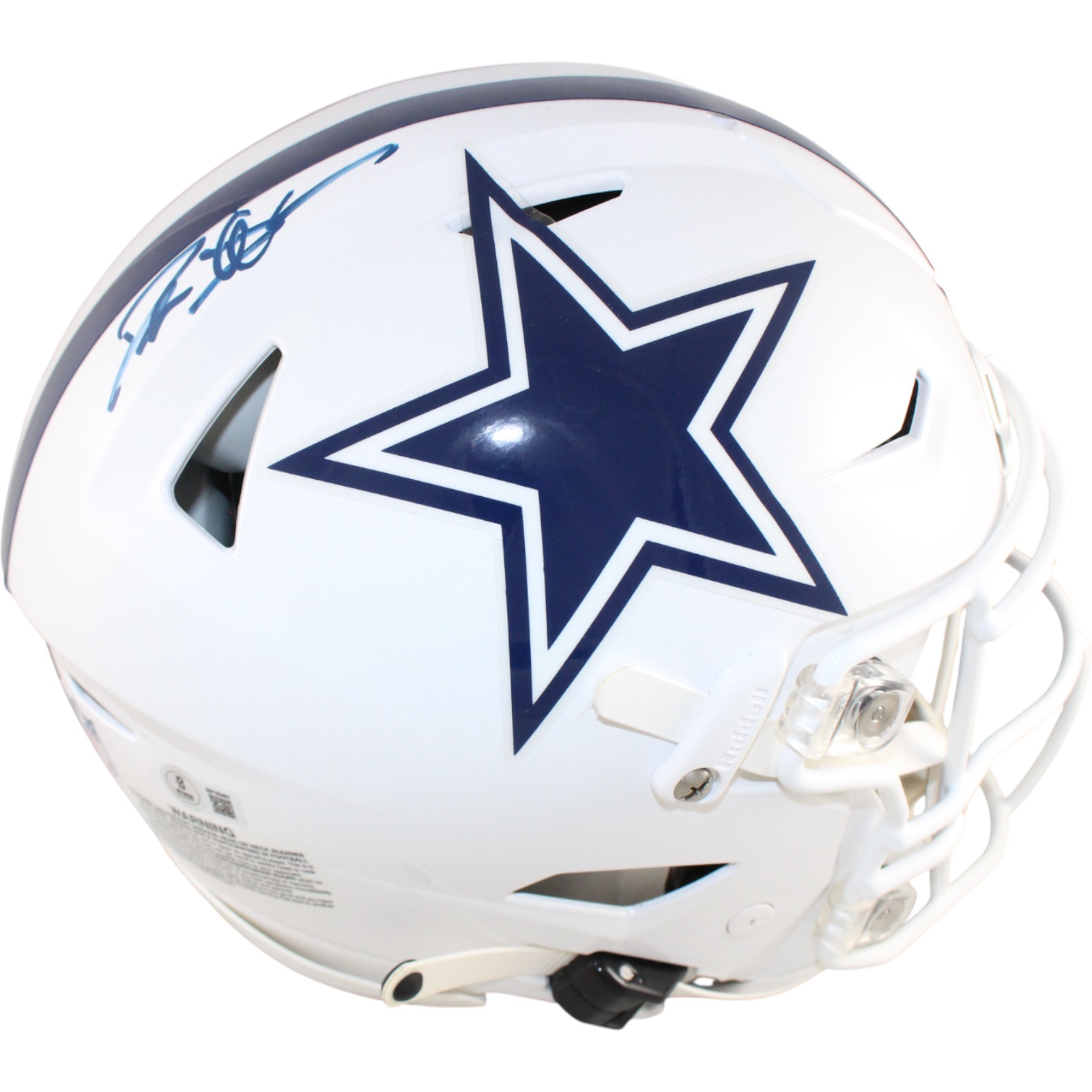 Deion Sanders Signed Dallas Cowboys Speedflex Alt Helmet Beckett Witness 51752