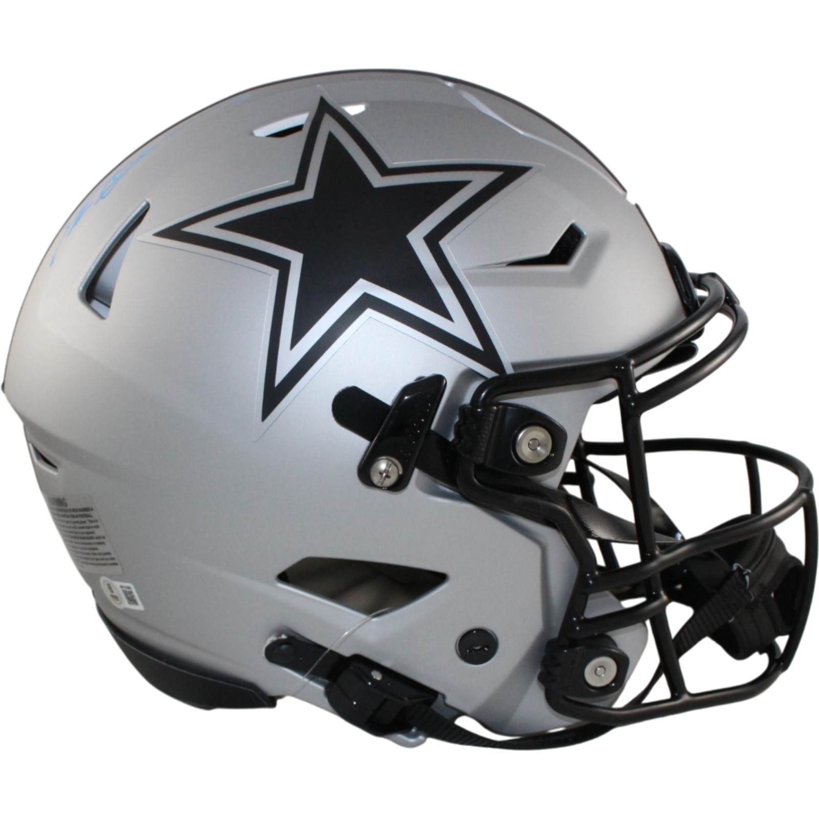 Deion Sanders Autographed Dallas Cowboys SpeedFlex Rave Helmet Beckett WIT 55207