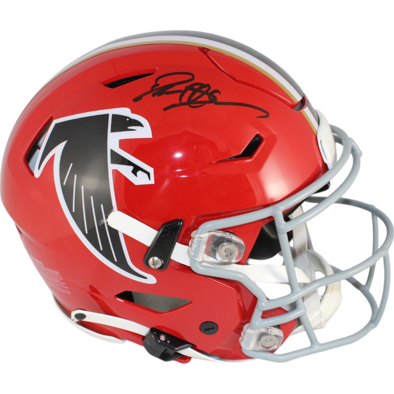 Deion Sanders Autographed Atlanta Falcons SpeedFlex TB Helmet Beckett 49666