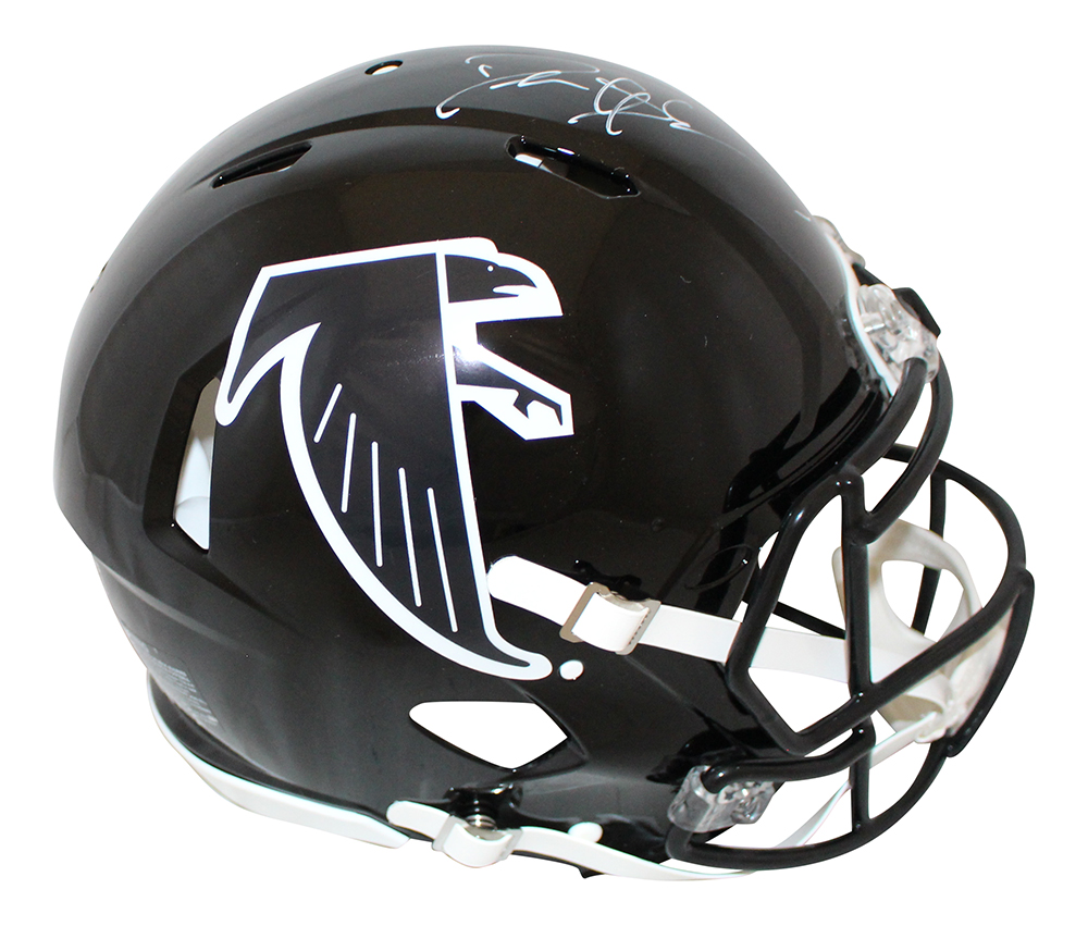 Deion Sanders Signed Atlanta Falcons Authentic 90-02 Speed Helmet BAS 32079