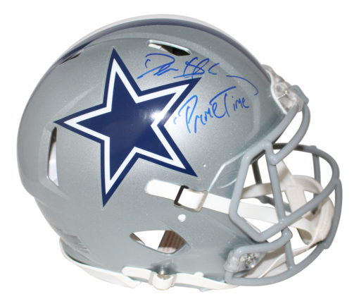 Deion Sanders Signed Dallas Cowboys Authentic Speed Helmet Primetime BAS 25978