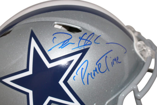 Deion Sanders Signed Dallas Cowboys Authentic Speed Helmet Primetime BAS 25978