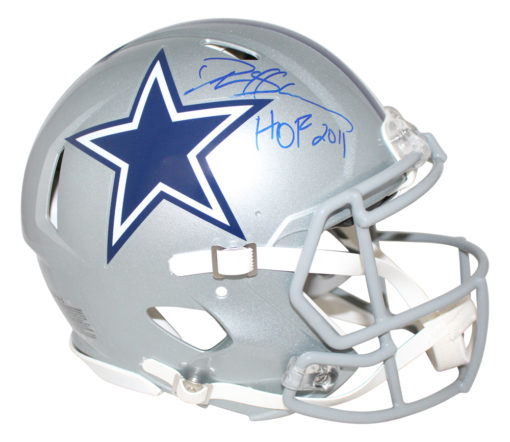 Deion Sanders Autographed Dallas Cowboys Authentic Speed Helmet HOF BAS 25977