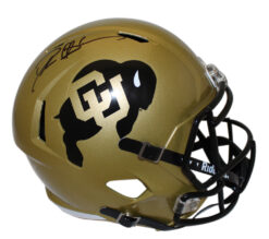 Deion Sanders Autographed Colorado Buffaloes F/S Speed Helmet Beckett
