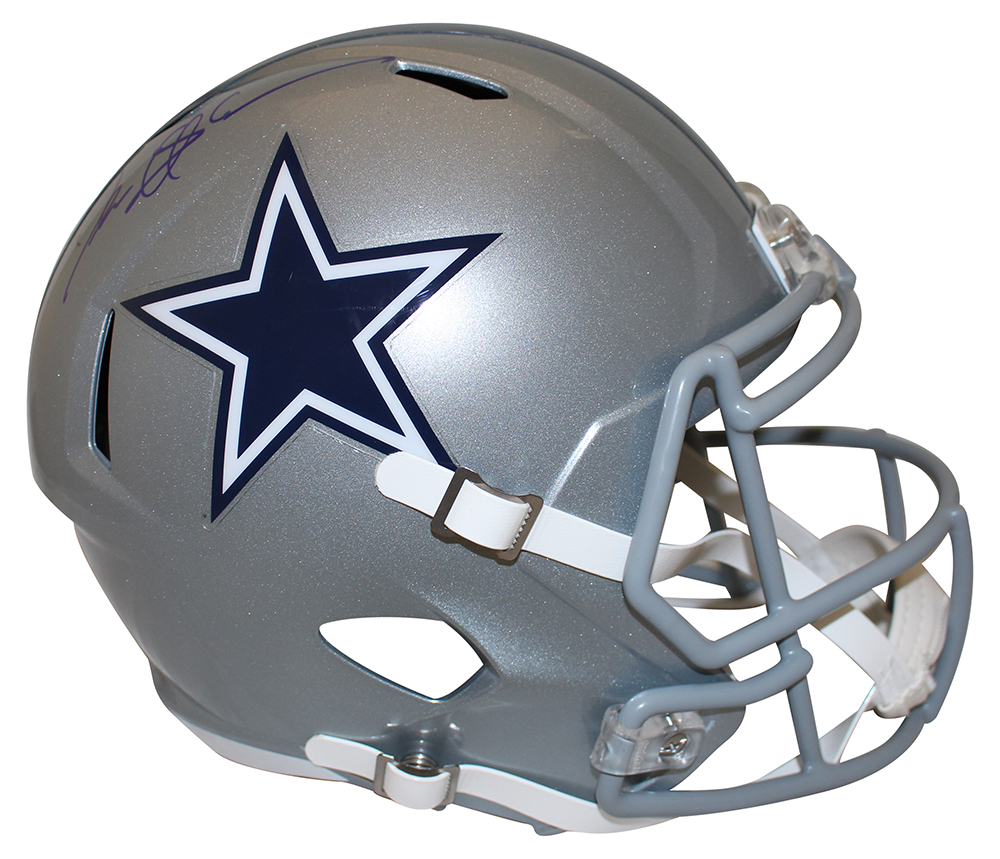 Deion Sanders Autographed Dallas Cowboys F/S Speed Helmet Beckett