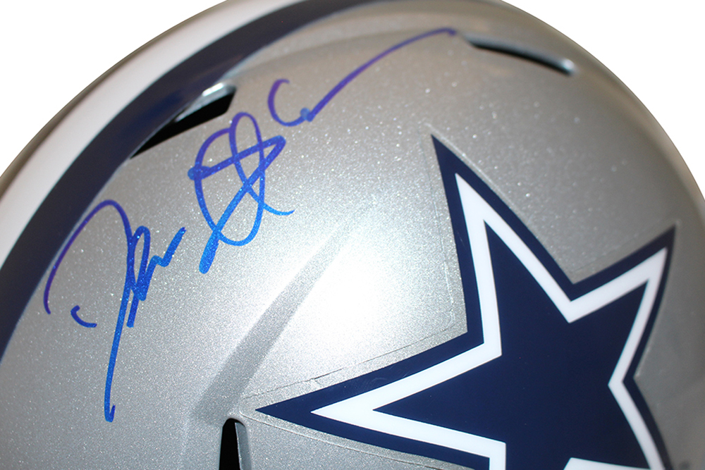 Deion Sanders Autographed Dallas Cowboys F/S Speed Helmet Beckett