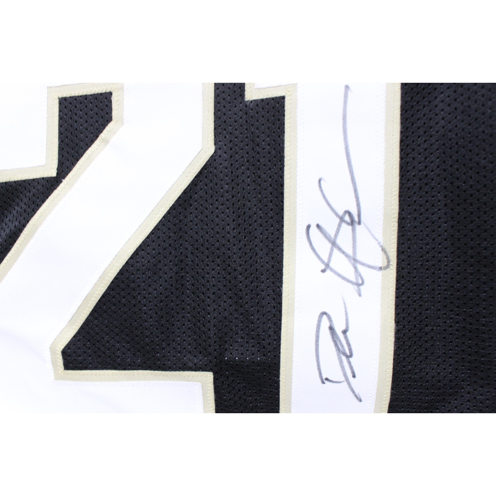 Deion Sanders Autographed/Signed College Style XL Black Jersey Beckett W 53323 2 Deion Sanders Autographed/Signed College Style XL Black Jersey Beckett W 53323