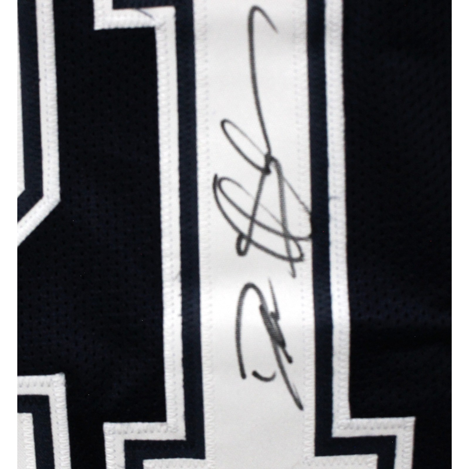 Deion Sanders Autographed/Signed Pro Style XL Blue Jersey Beckett Witness 53321