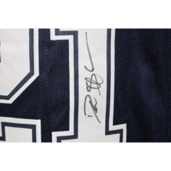 Deion Sanders Autographed Pro Style Sz XL Blue Jersey Beckett Witness 55189