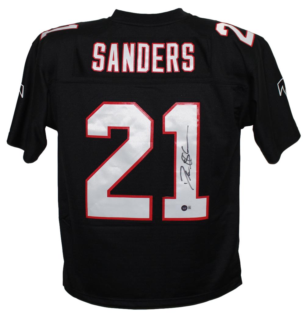 Deion Sanders Signed Atlanta Falcons Mitchell & Ness Black Legacy
