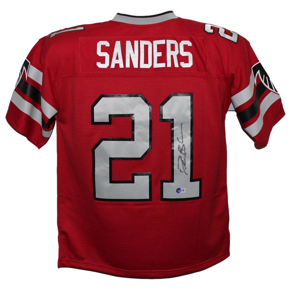 ceja limpiar Saludo Deion Sanders Signed Atlanta Falcons Mitchell & Ness Red Legacy Jersey BAS  – Denver Autographs