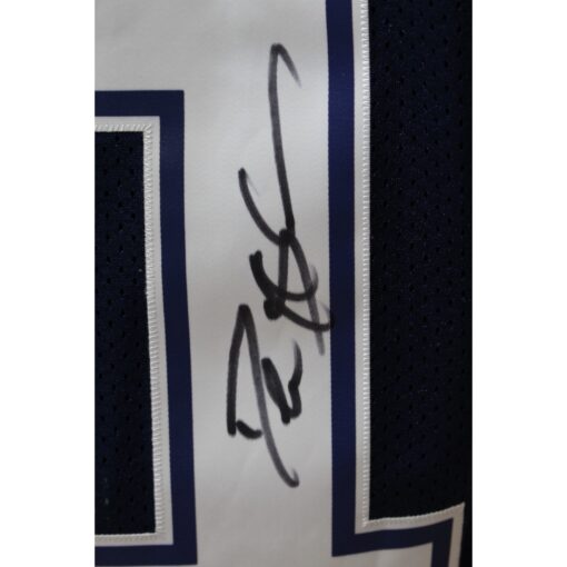 Deion Sanders Signed Dallas Cowboys M&N Blue Jersey Beckett 44071