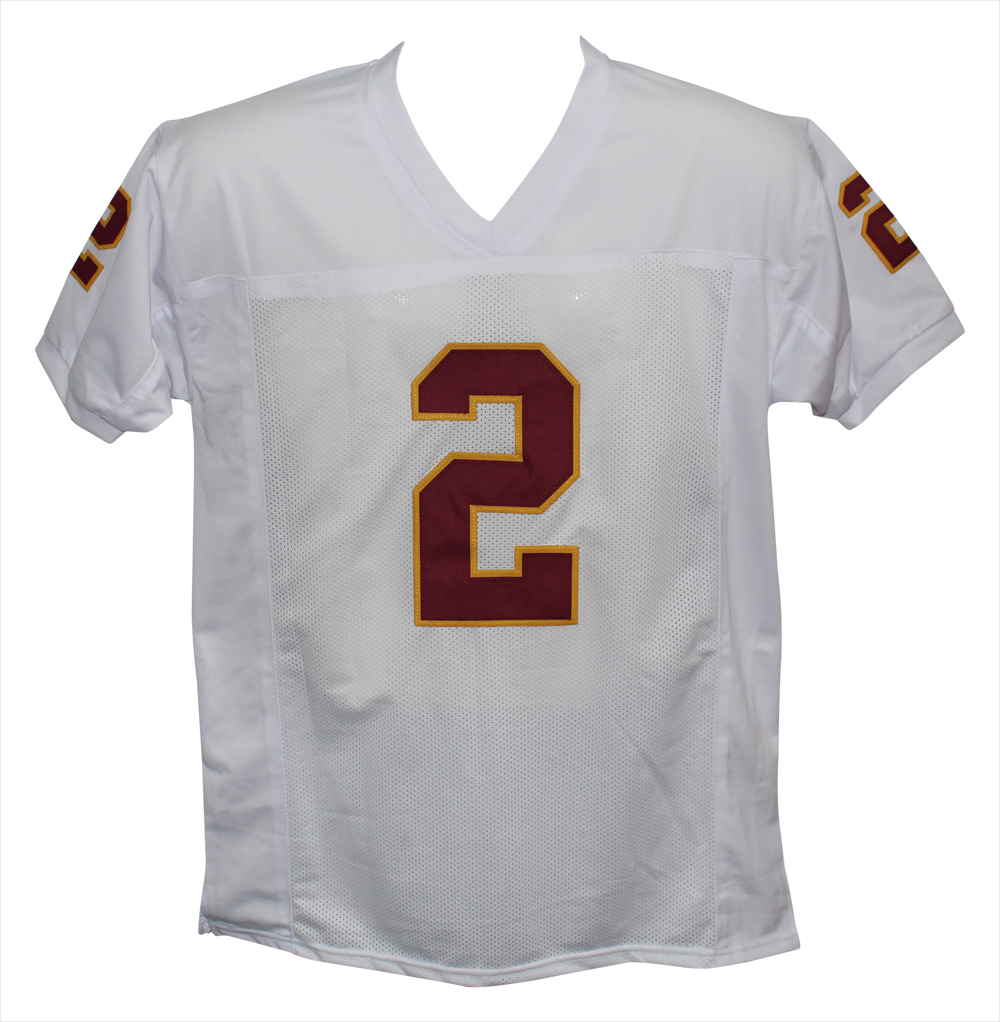 Deion Sanders Autographed/Signed College Style White XL Jersey Beckett