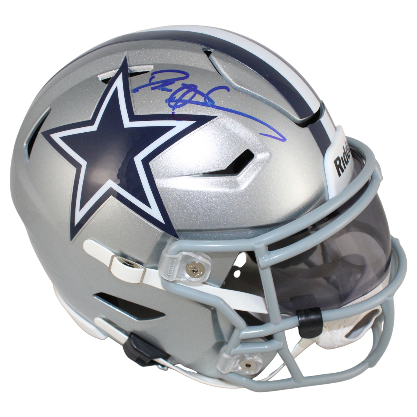 Deion Sanders Autographed Dallas Cowboys Mid-Size Midi Helmet Beckett W 53329