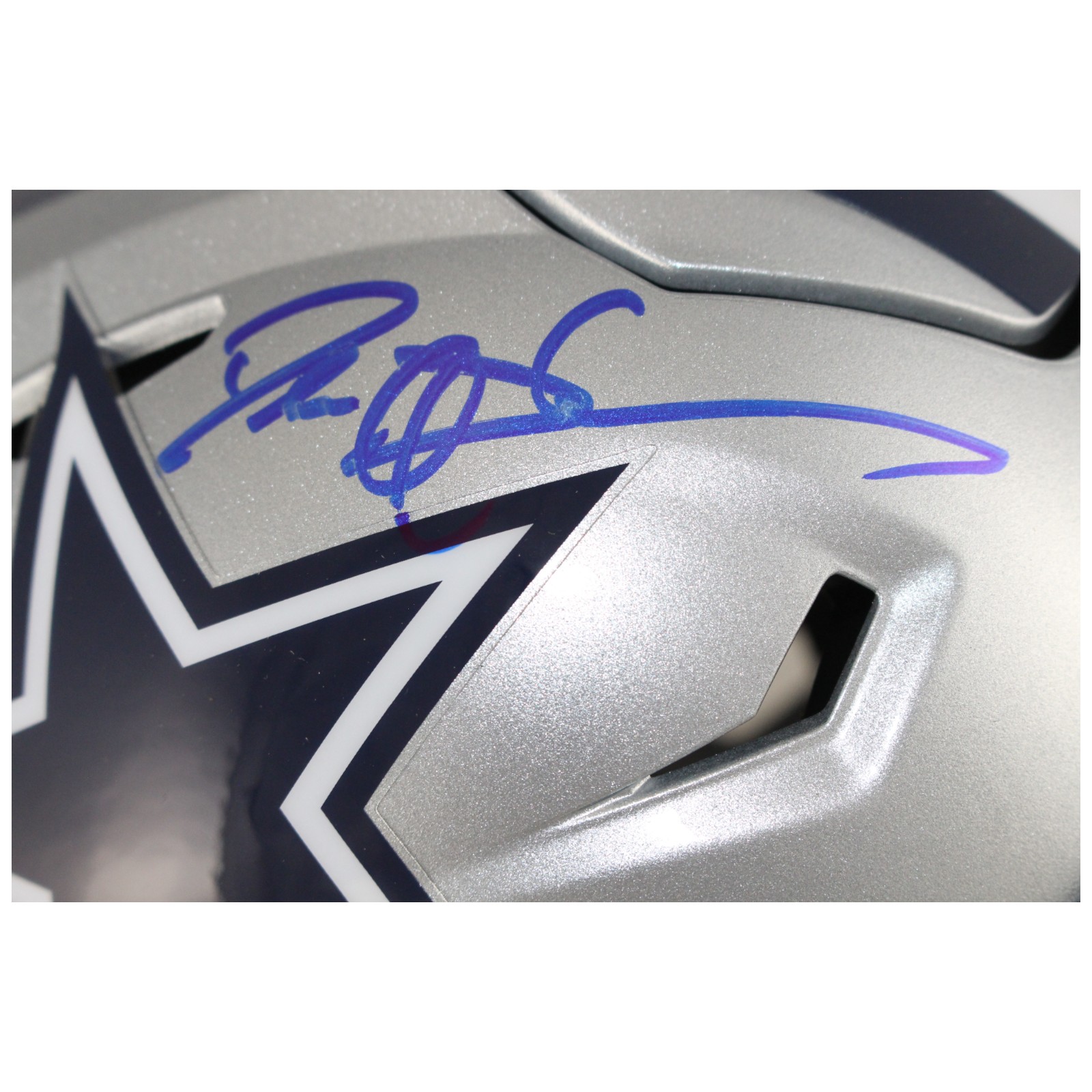 Deion Sanders Autographed Dallas Cowboys Mid-Size Midi Helmet Beckett W 53329