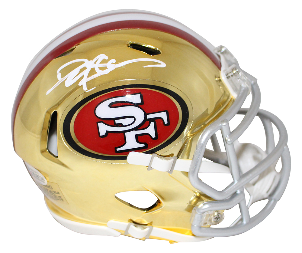 Deion Sanders Autographed San Francisco 49ers Chrome Mini Helmet BAS