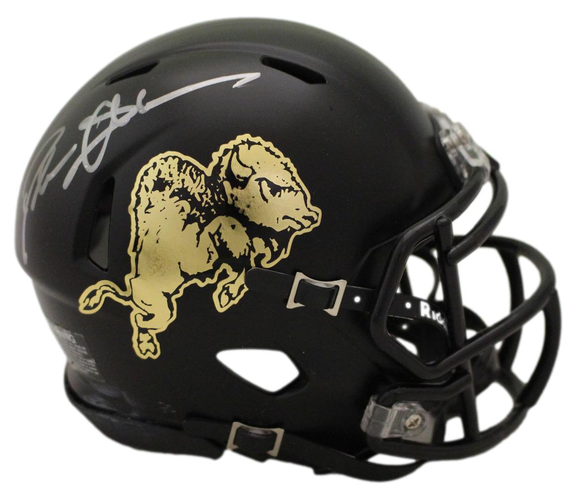 Deion Sanders Signed Colorado Buffaloes Chrome Mini Helmet Beckett