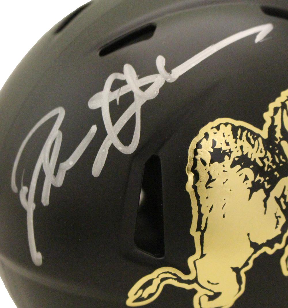 Deion Sanders Signed Colorado Buffaloes Chrome Mini Helmet Beckett