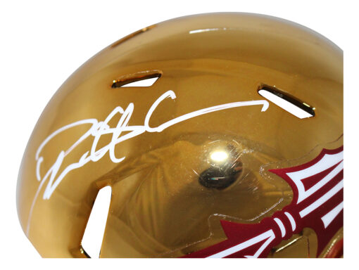 Deion Sanders Signed Florida State Seminoles Chrome Mini Helmet Beckett 28229